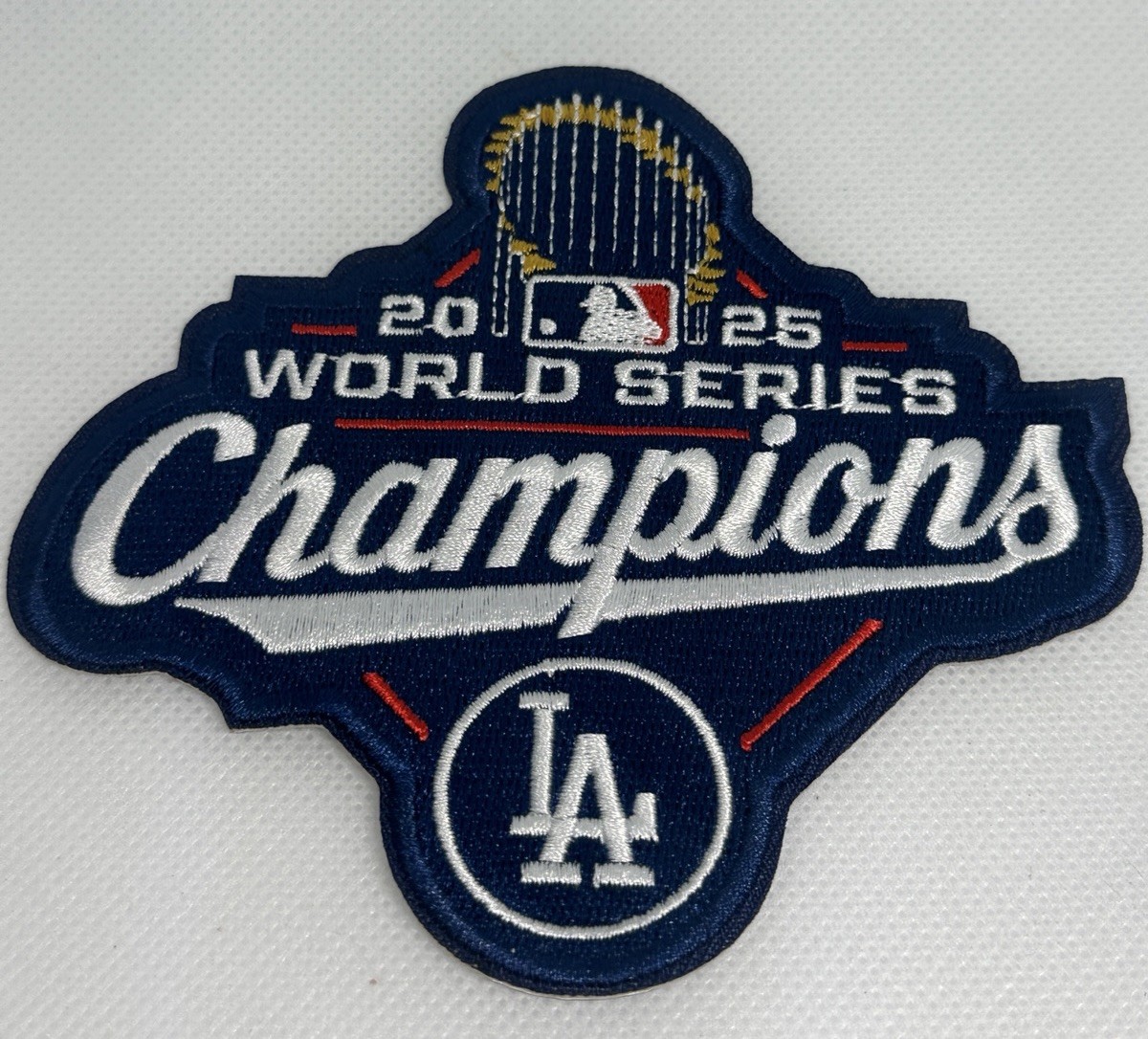 Los Angeles Dodgers 2025 World Series Champions Patch 4.5” X 4” Iron On