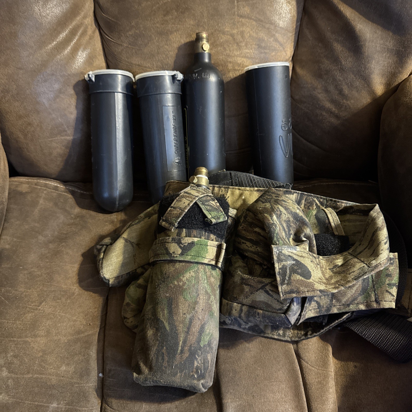 Paintball Canisters And Canister Belt Holster
