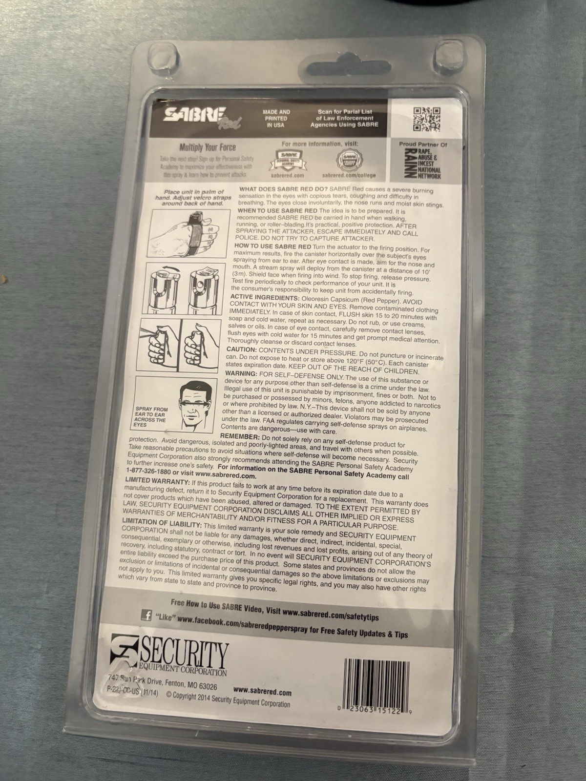 SABRE Red Pepper Spray "The Runner.