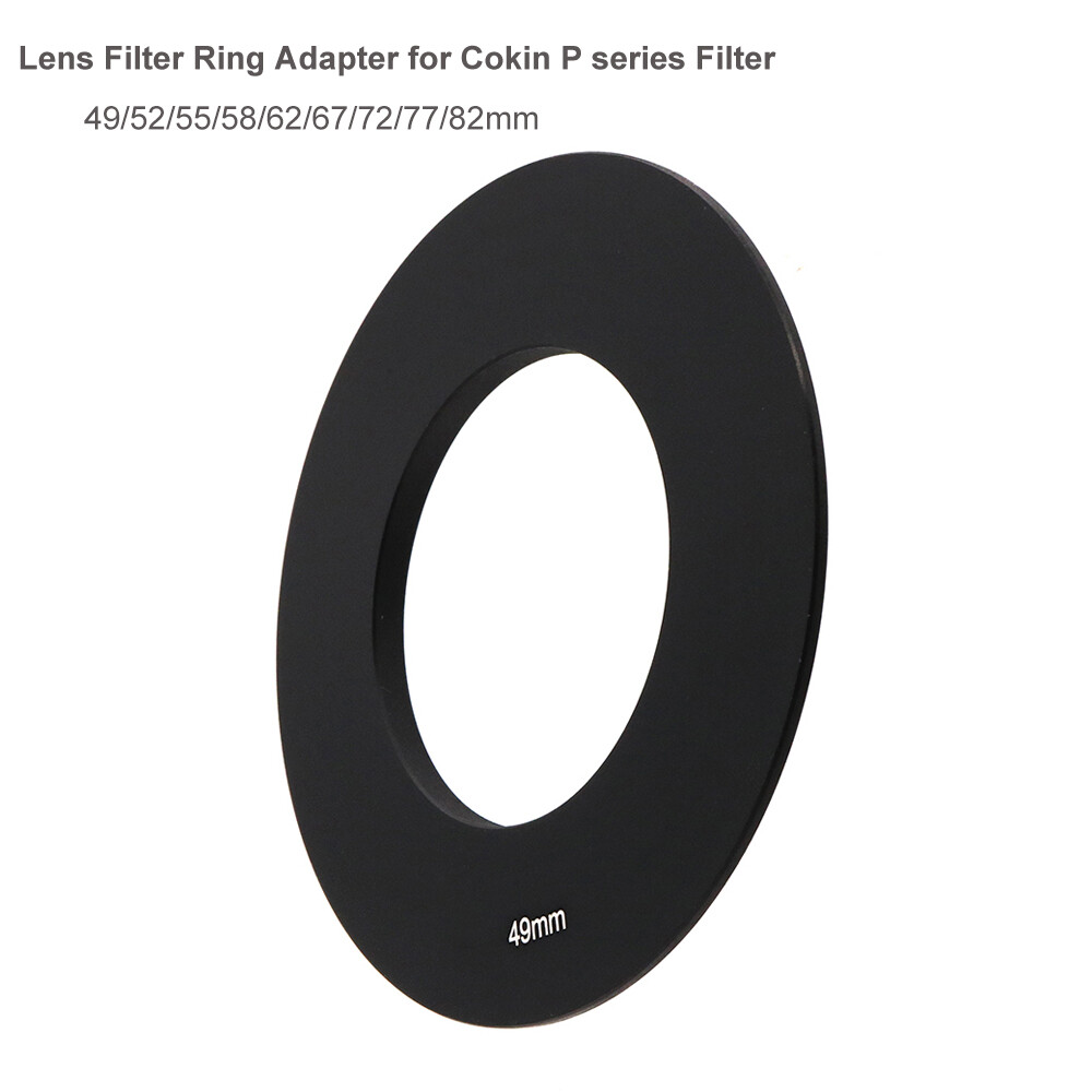 49/52/55/58/62/67/72/77/82mm Camera Lens Filter Ring Adapter for Cokin P series