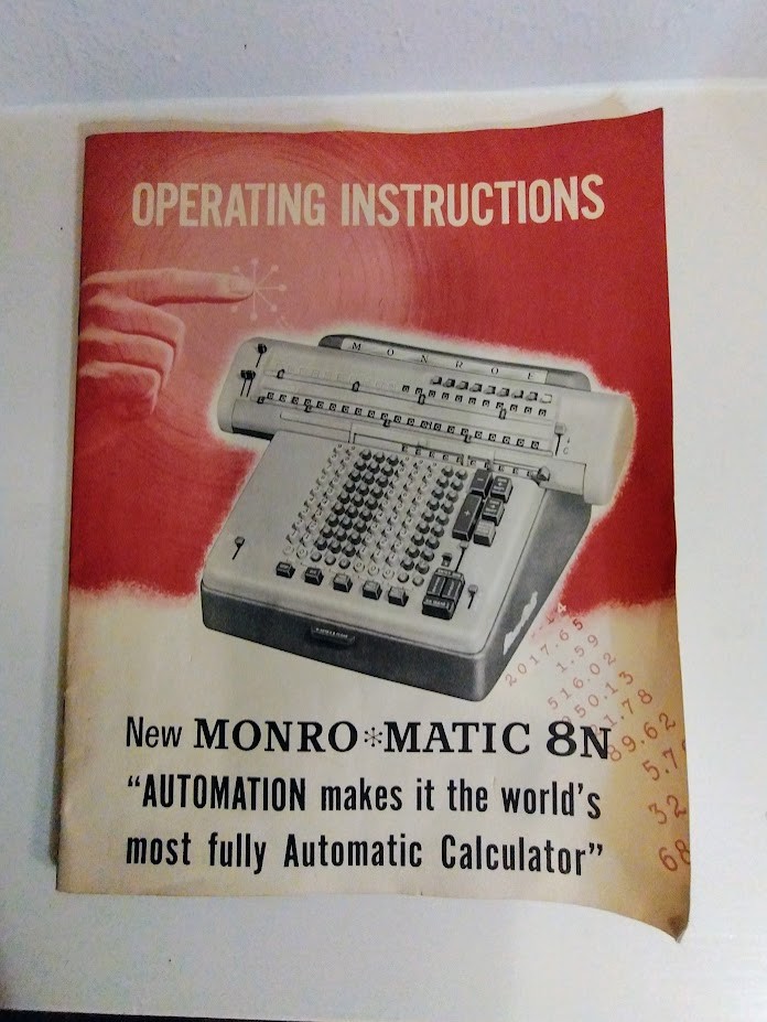 Monroe Monro Matic 8N Operating Instruction Manual