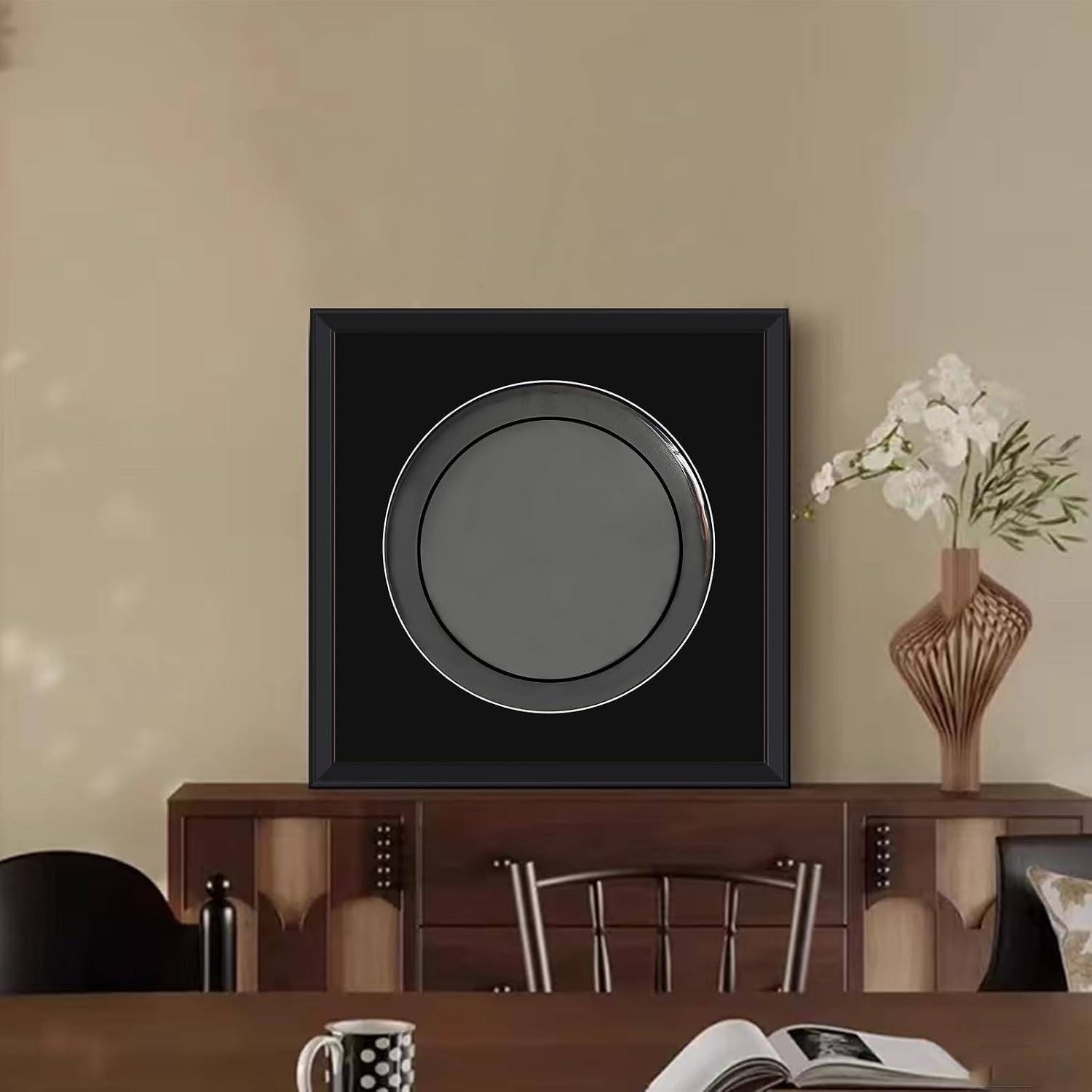 14" Drum Head Shadow Box Display Case - UV Resistant Wall Mount Frame