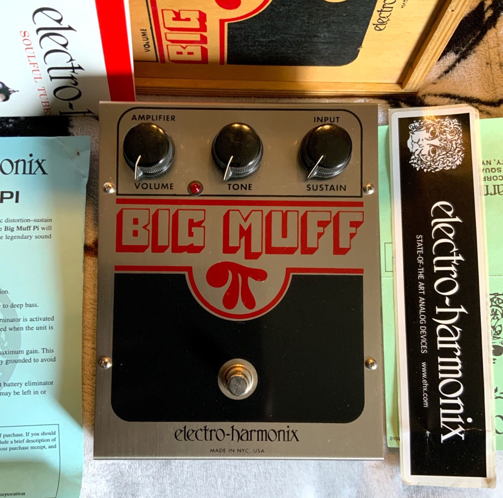 Electro-Harmonix Big Muff EC3003 Frantone Era w/ Wood Box Near Mint