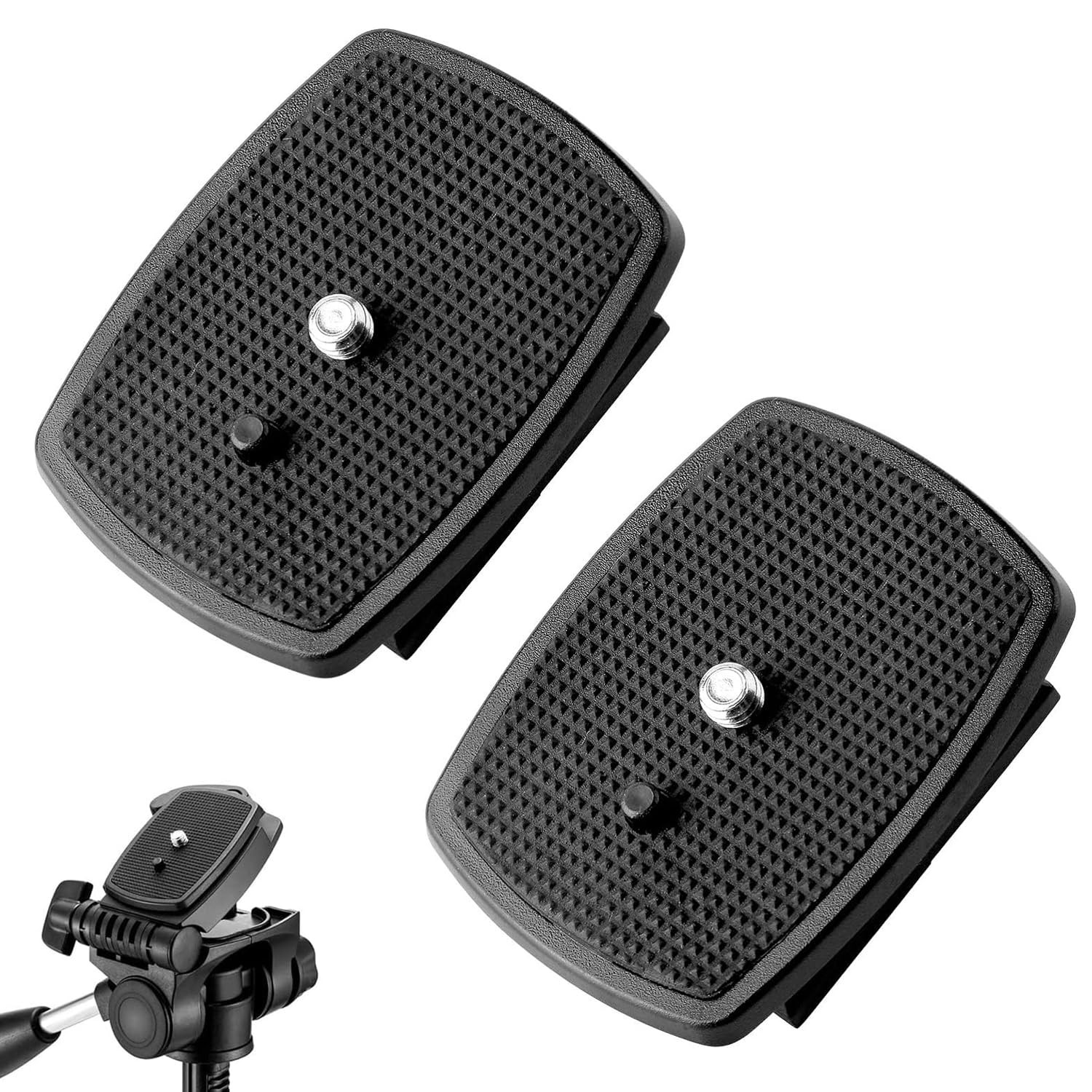 Voganacee 2-Pack Universal 43x43mm Quick Release Plate Set for Velbon Tripods...