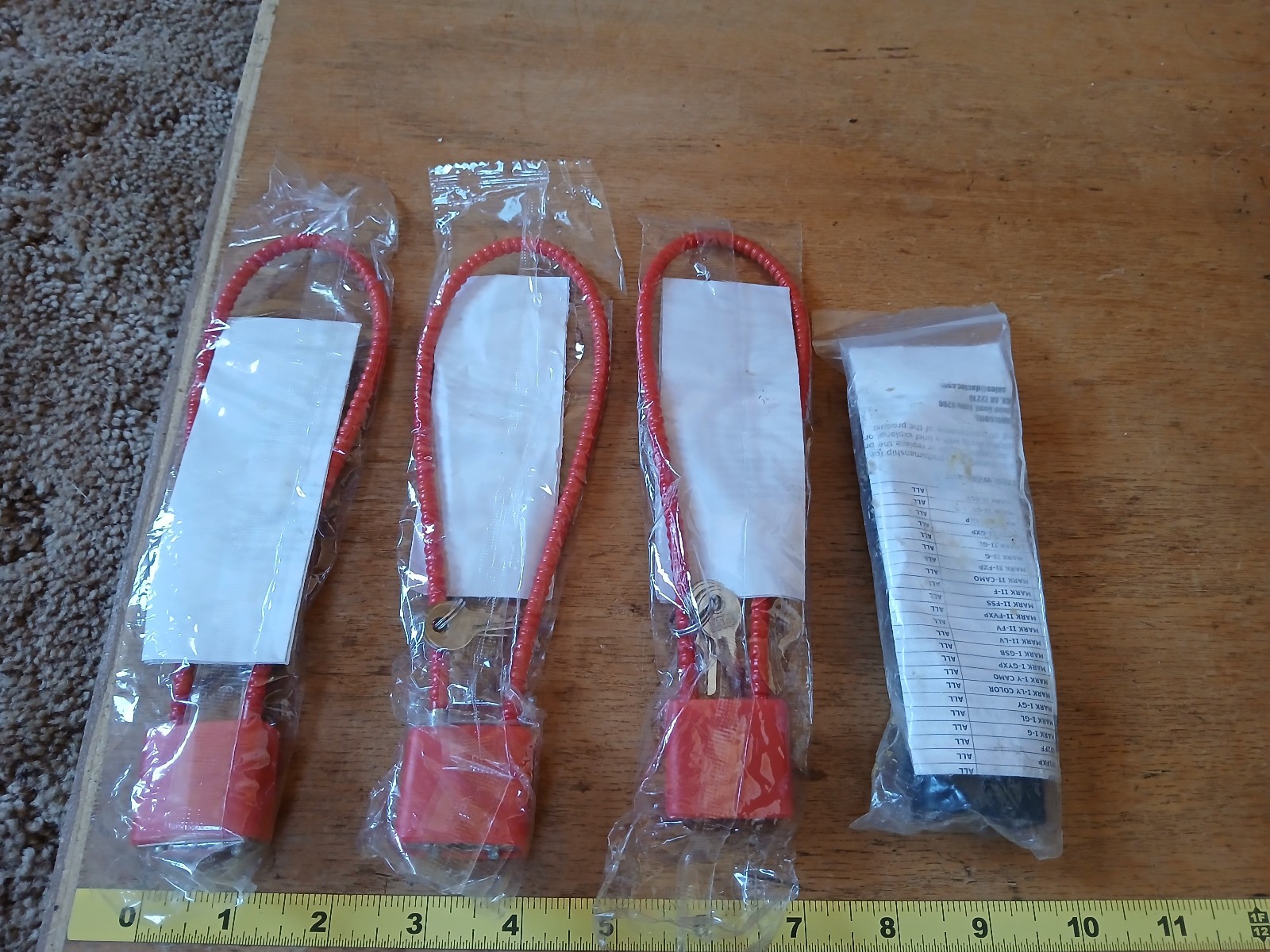 Lot of 4 Gunlocks - NOS