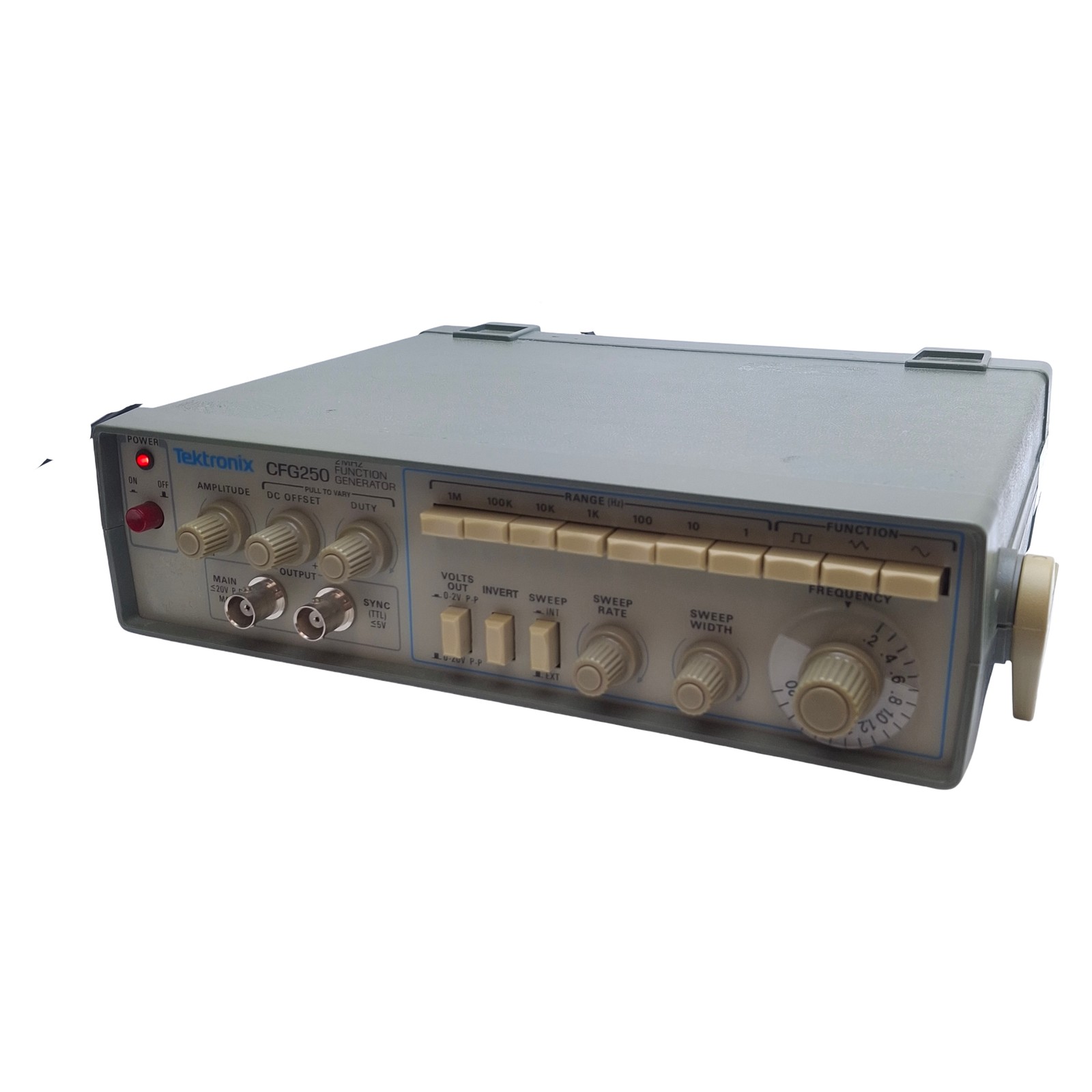 Tektronix CFG250 Function Generator 110-240VAC, 1-1M Range, 1:1 to 100:1 Sweep