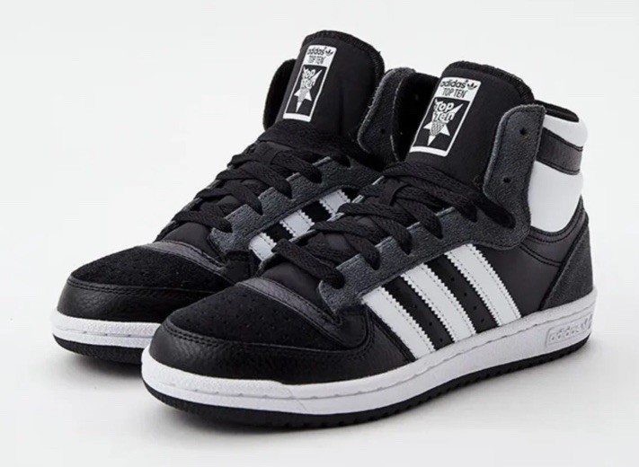 Adidas GS Top Ten RB Shoes Black/White GX0742- Size 10.5 US