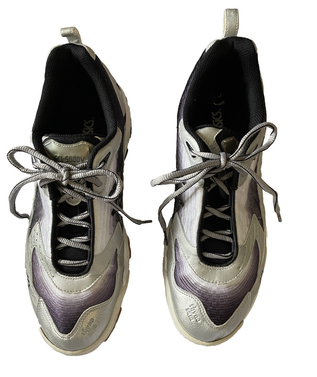 Asics Track Shoes Men's 11 BN201 Speva Rhyno Skin Purple Silver Gel 5000V