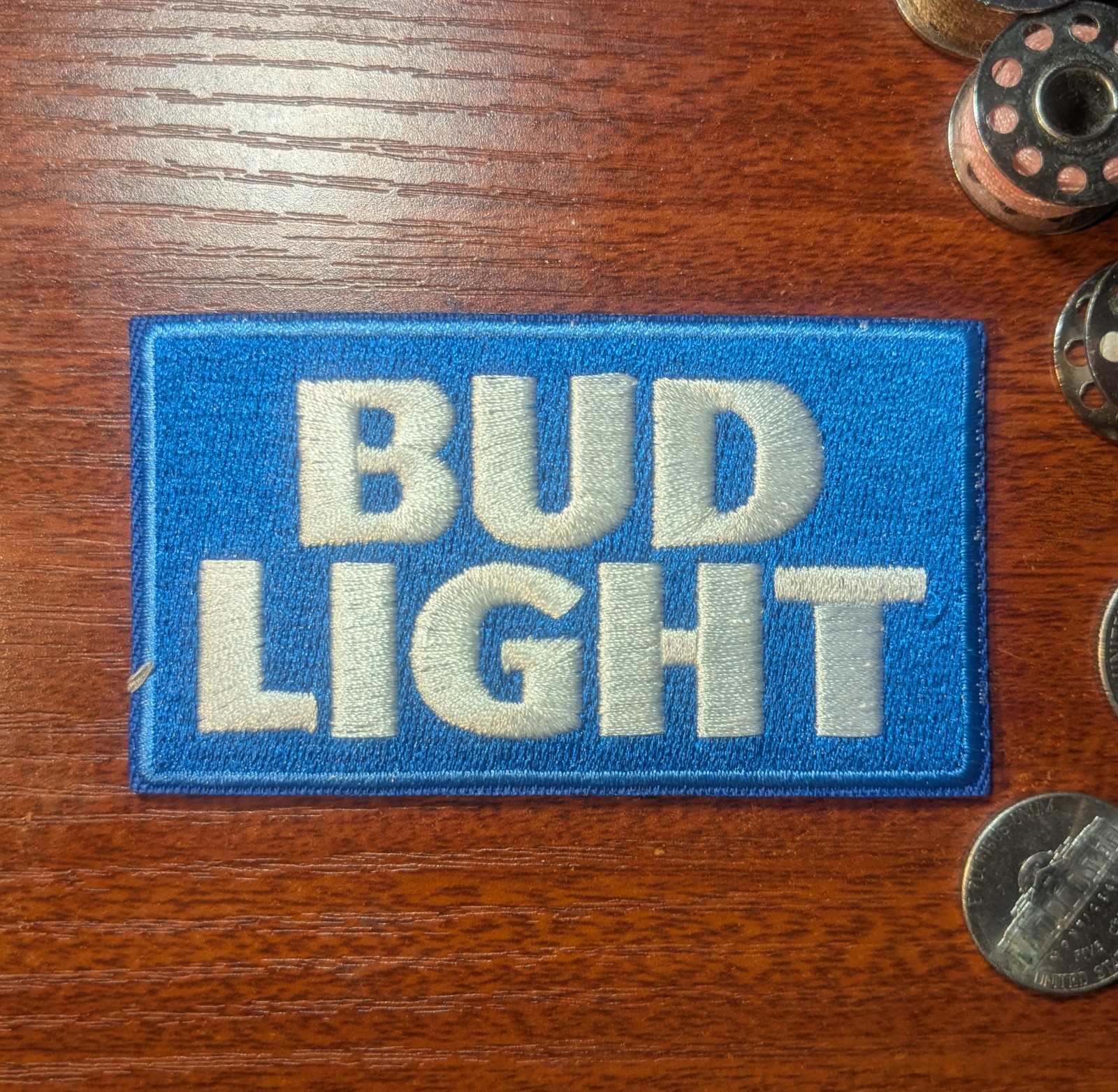 Bud Lite Fan Patch American Beer Brewery Embroidered Iron On Patch 2x3.5"