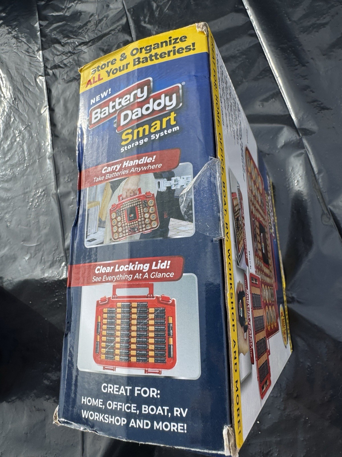 Battery Daddy Battery Organizer Double Sided Holds 150 Batteries