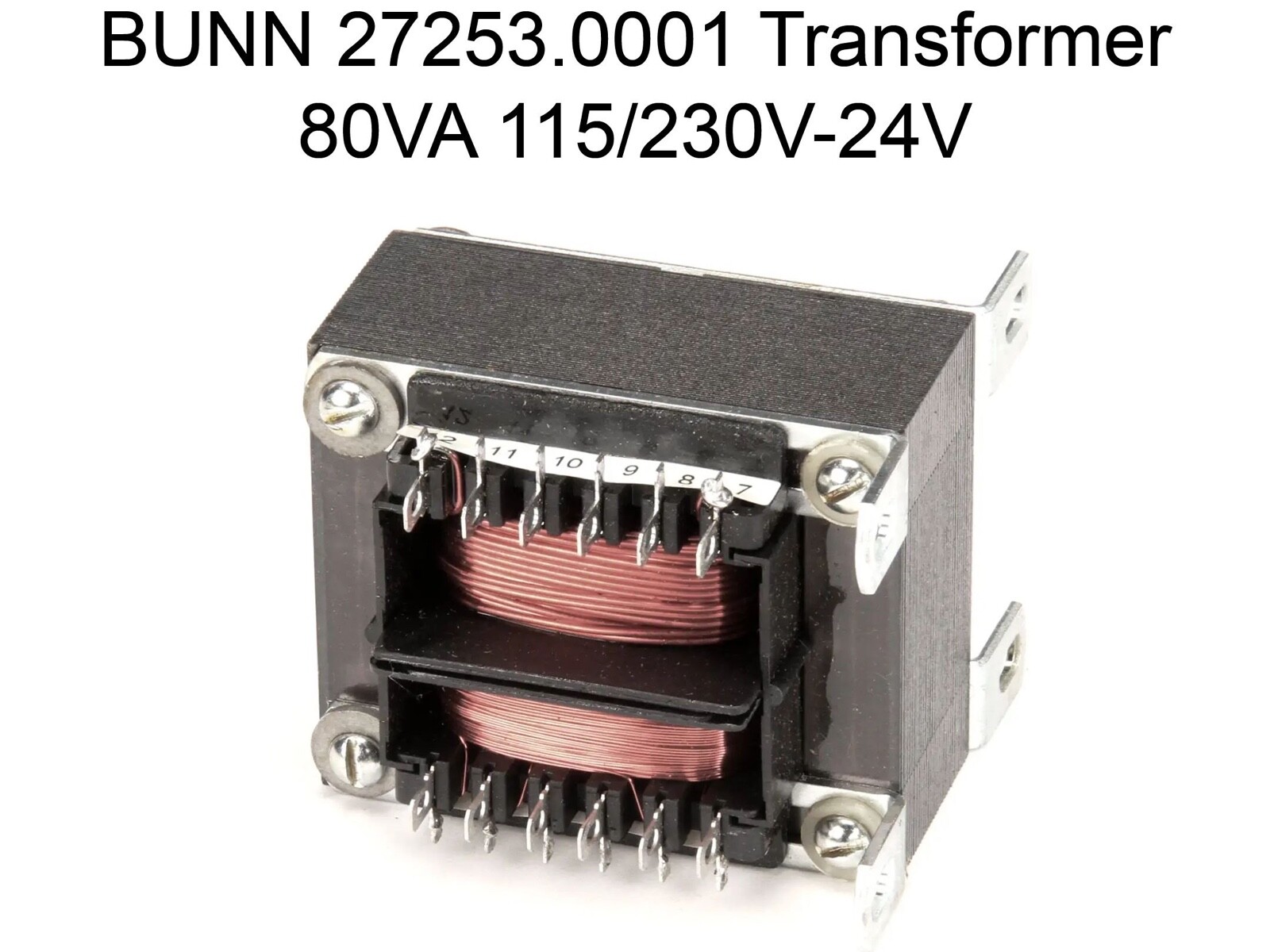 Bunn 27253.0001 Transformer, 80Va 115/230V-24V, Genuine OEM