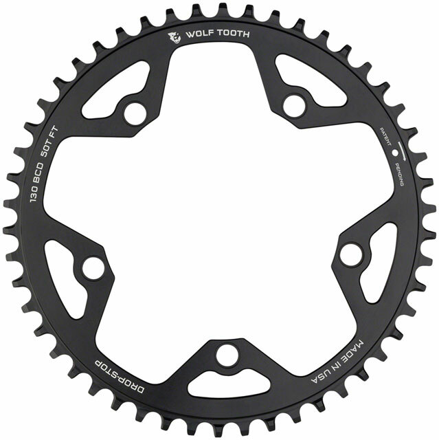 Wolf Tooth 130 BCD Road and Cyclocross Chainring - 52t, 130 BCD, 5-Bolt, Drop-St