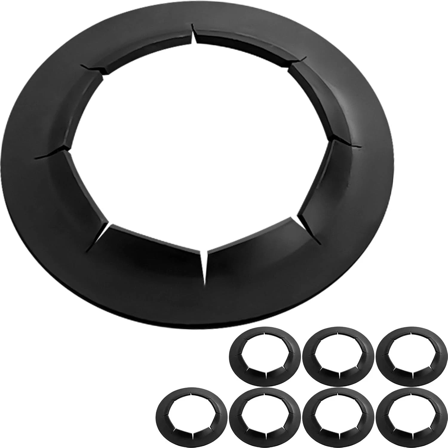 (8-Pack) 3/4" Axle Push Nuts, Dolly Wheel Lock 3/4" (0.75 inch), Black