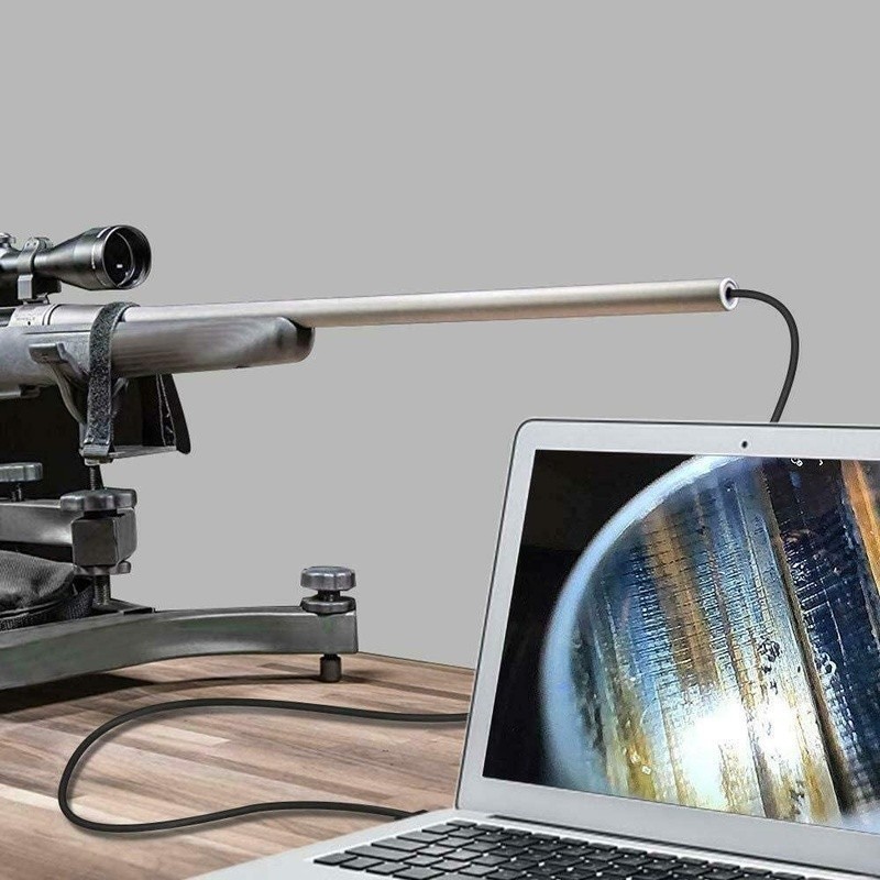 Digital Borescope Rifle Inspection HD Camera W/ LED Lights & Side-Mirror New