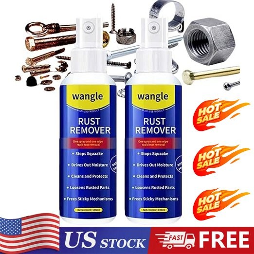 Wangle Rust Remover, Anti-Rust Lubricant Spray & Rust Remover Easy Application