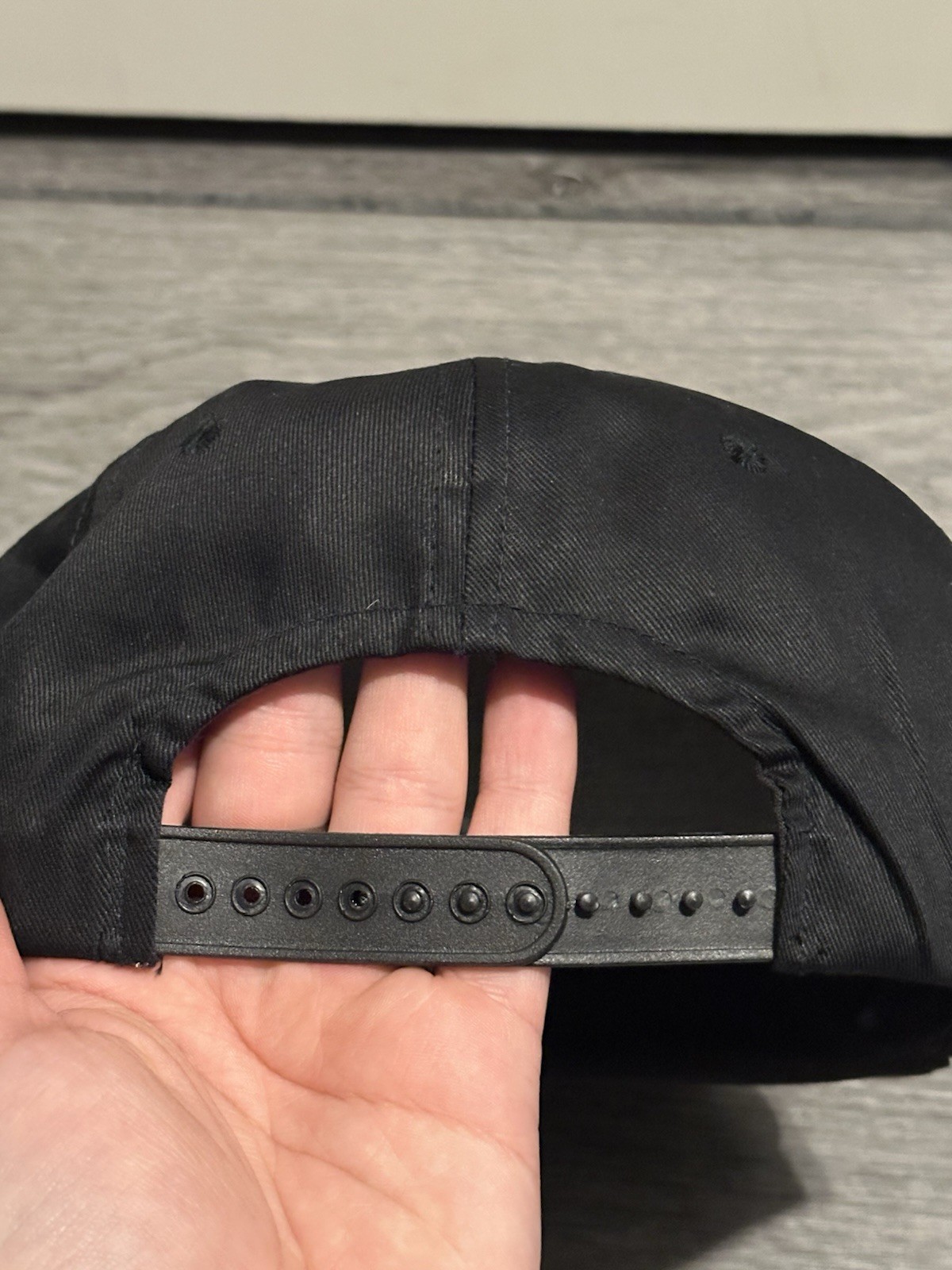 VTG Waterloo Diamonds Black Baseball Hat One Size Midwest League McDonald’s