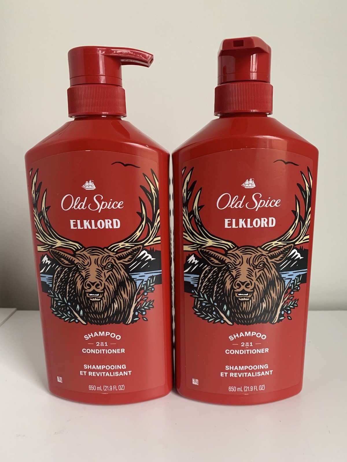 Old Spice Elklord 2 In 1 Shampoo Conditioner 21.9oz For Hair 2 Pk Discontinued