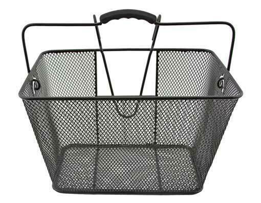 bike Square Steel Wire Basket Black.bicycle basket, bike basket,lowrider bikes,
