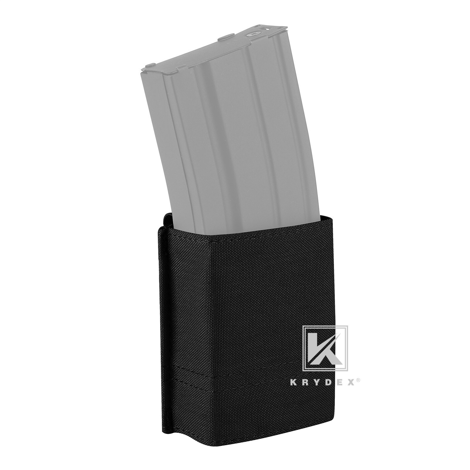 KRYDEX Tactical 5.56 .223 Magazine Pouch Holder Duty Belt / MOLLE Mounted Black