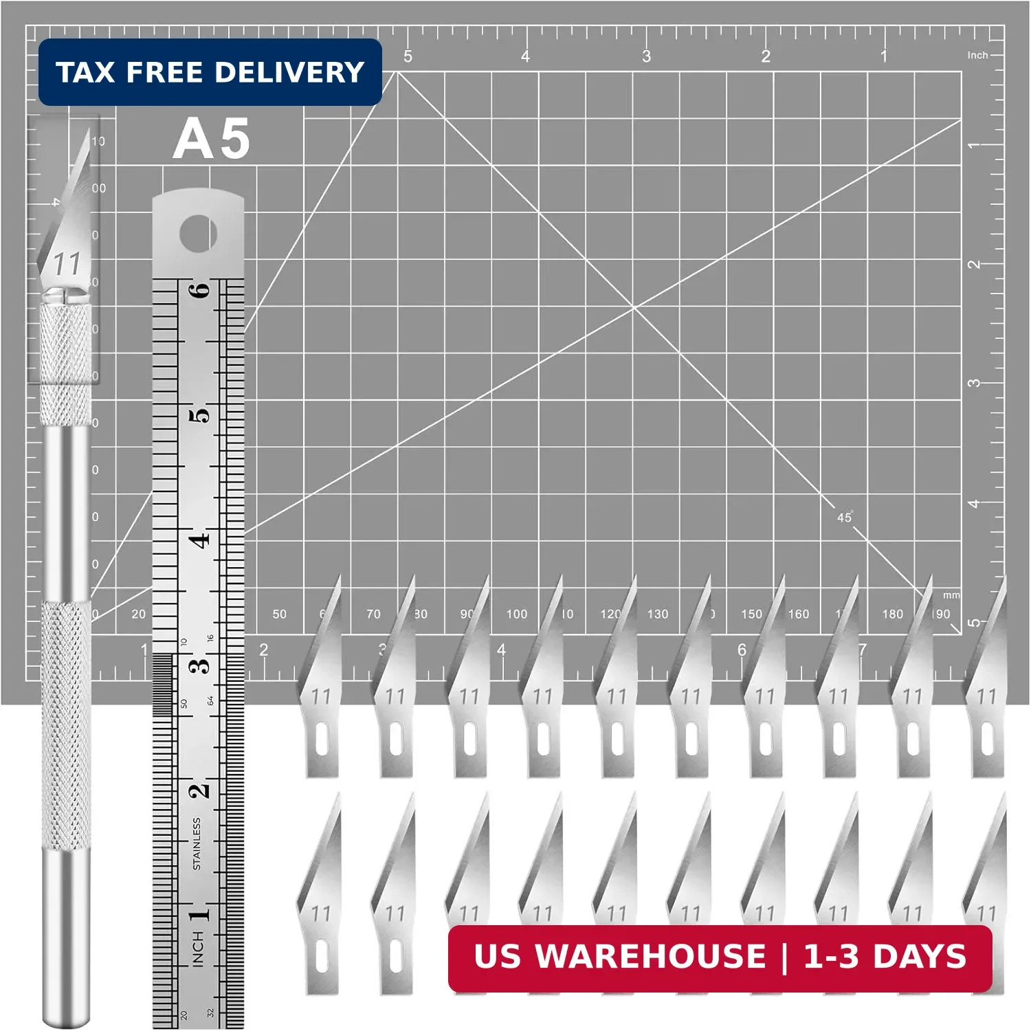 DIYSELF 23 Pack Scrapbooking Tools, Exacto Knife Craft Knife Precision Carving H