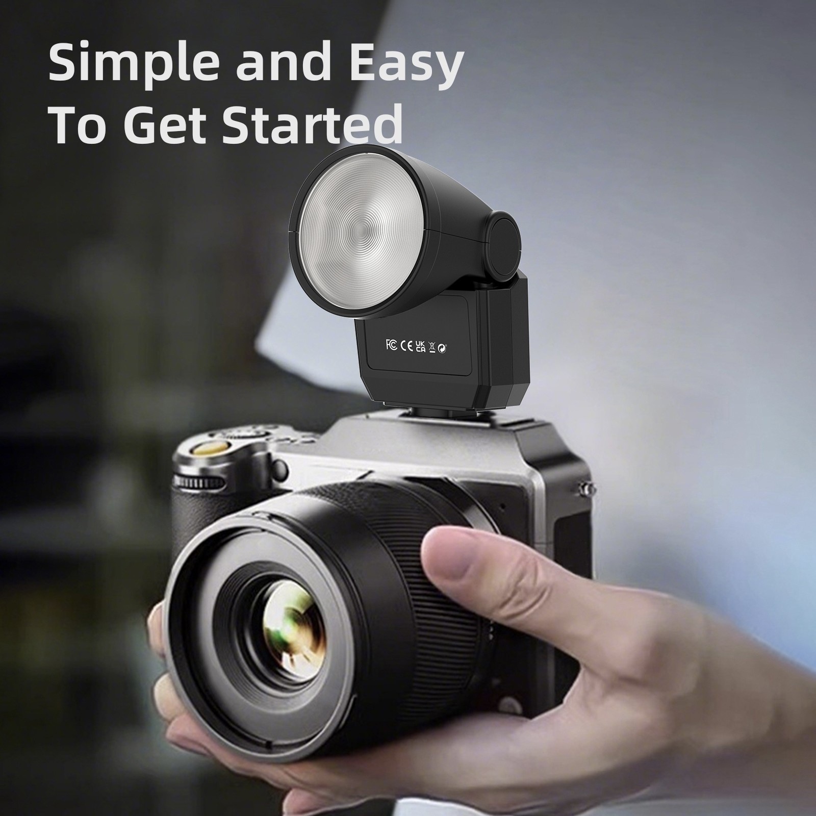 F02 Retro Mini Flash Light Micro Single Camera Portable Photography Fill Light