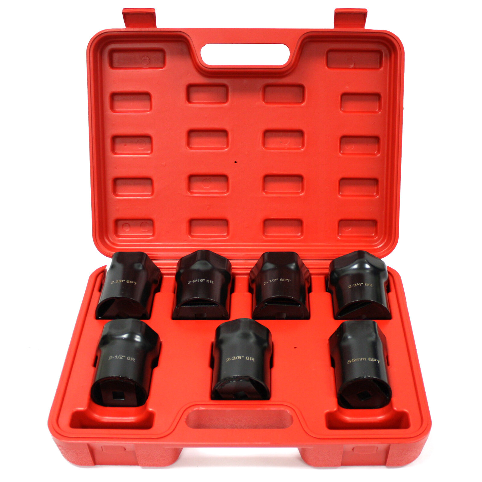 7pcs Thin Wall Bearing Axle Lock Nut Socket Set 8 Pts Toyota FORD F150 F250 F350