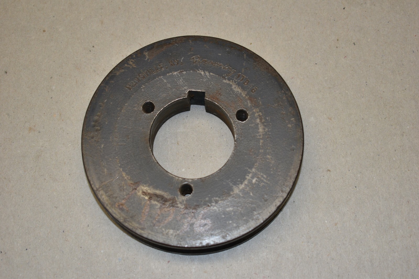 Browning 1TB46 Single Sheave Pulley 1 Groove 4.95" Diameter for A  B belts