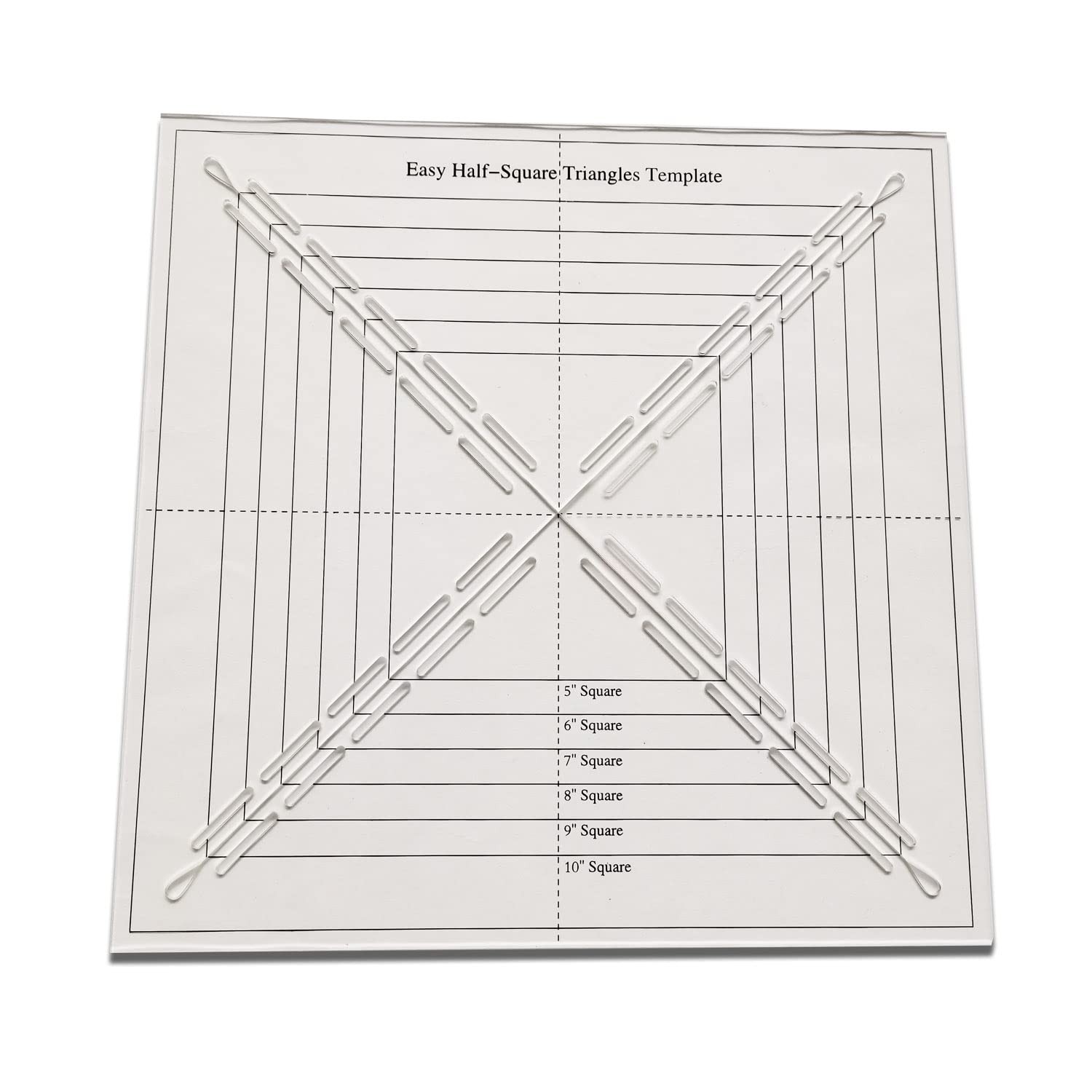 Easy Half-Square Triangles Quilting Rulers and Template