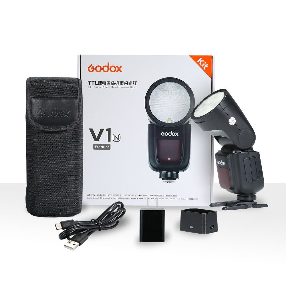 Godox V1N Professional Camera Flash Speedlite Speedlight Round Head