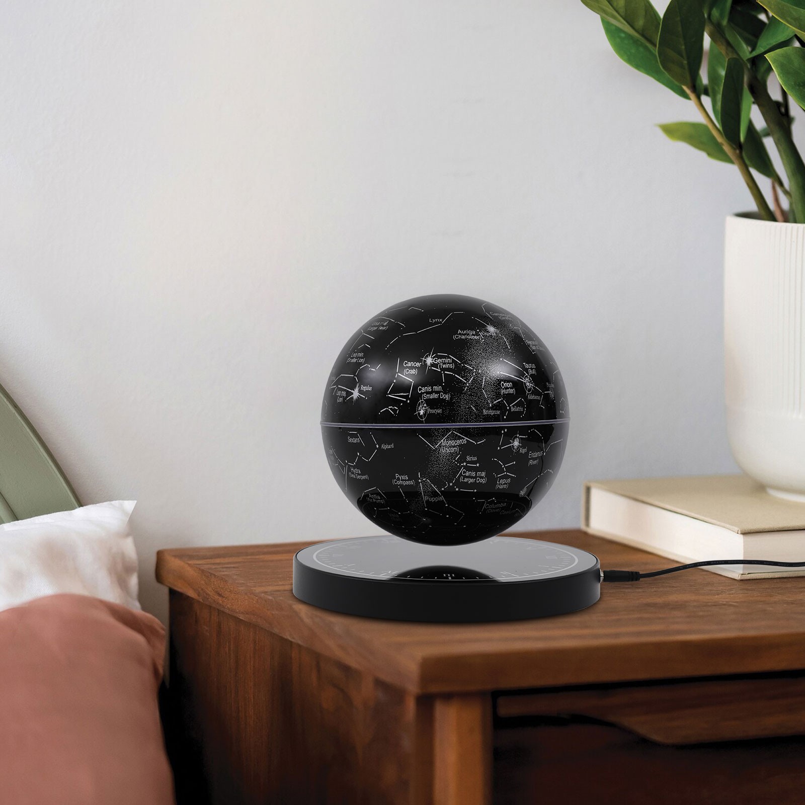6in Magnetic Levitating Globe with LED Floating Globe Auto-Rotating Globe