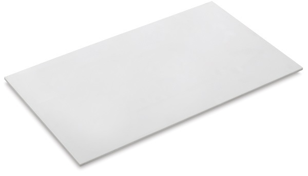 Polystyrene Plastic Sheet - White - 8"x12" Sheet