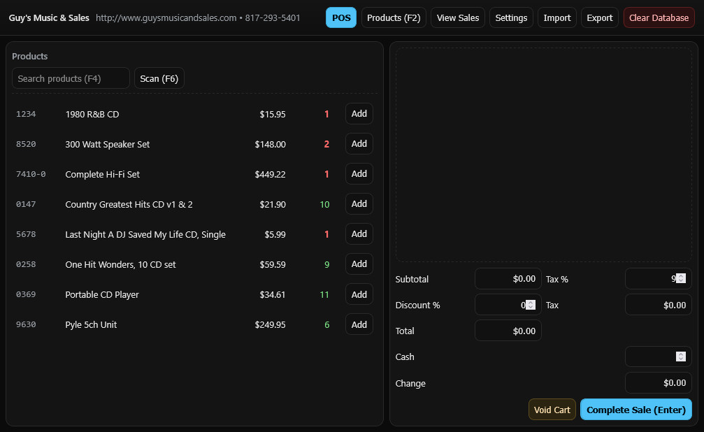 Universal POS Software System Runs on Any Operating System Inventory Management