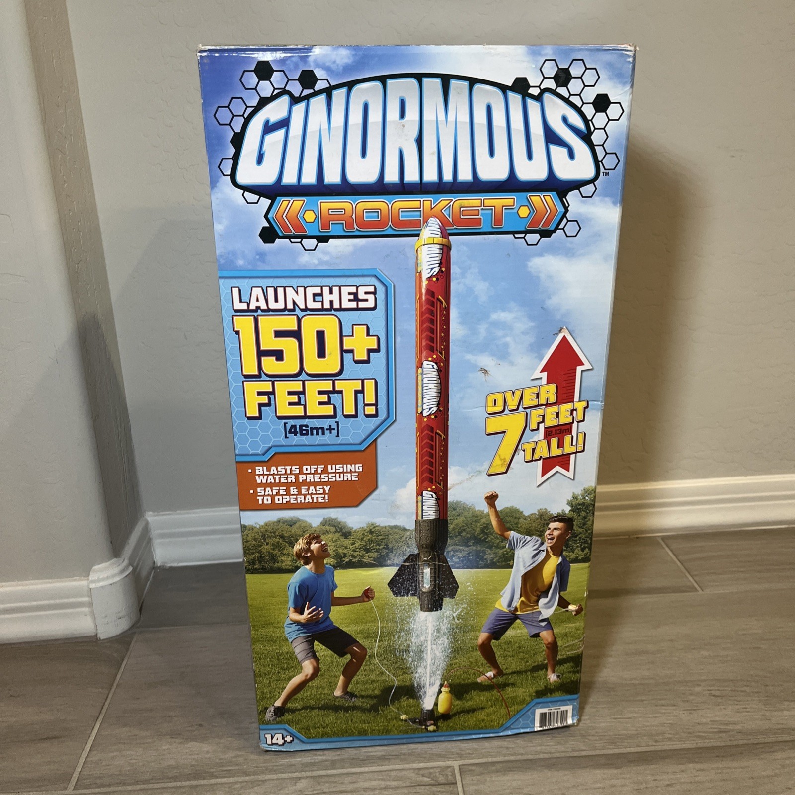 Ginormous Mattel Water Powered Rocket 7+ Feet Launches 150+ Feet NEW