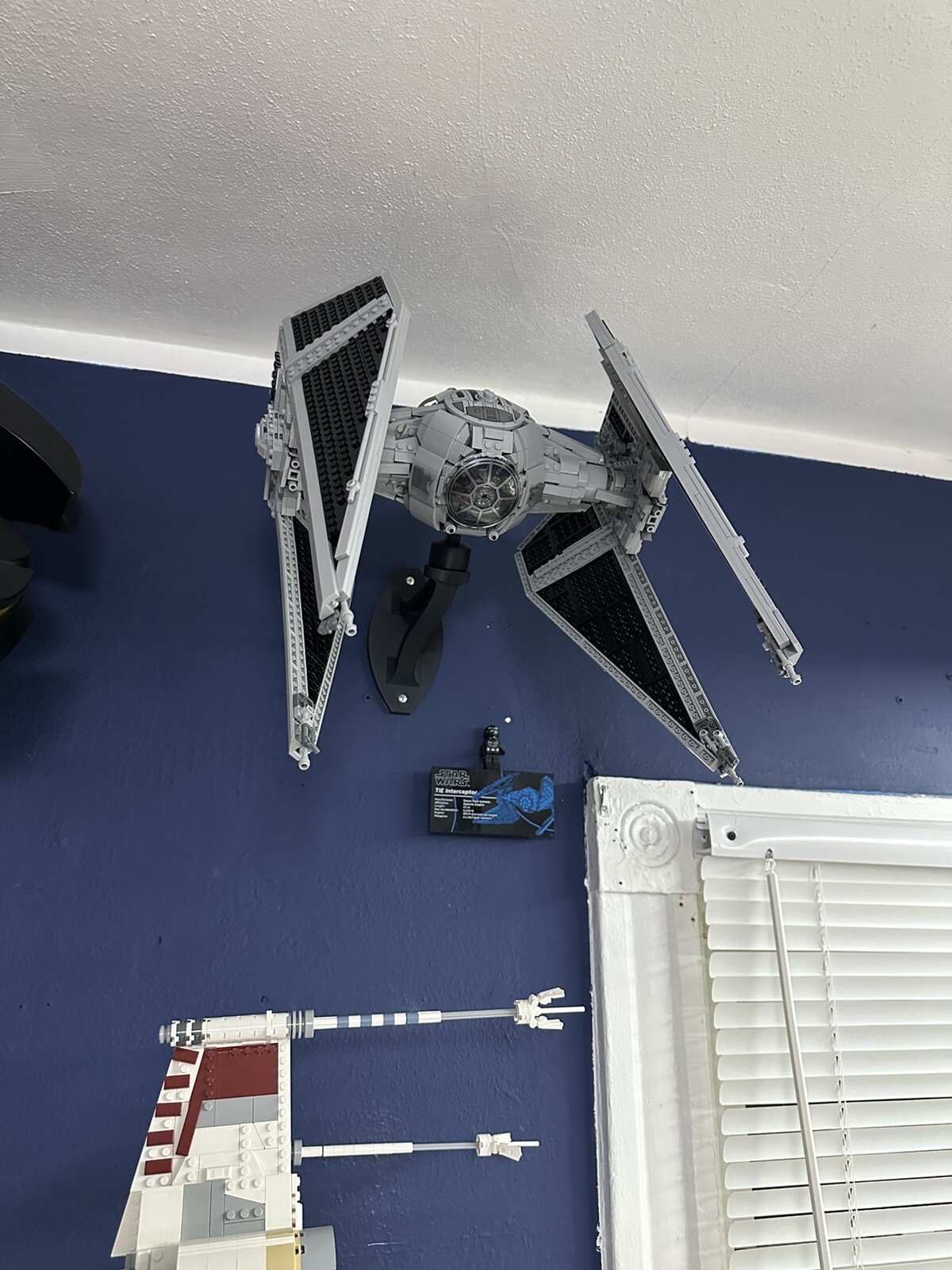 Wall Mount Display For Lego Star Wars UCS Tie Interceptor