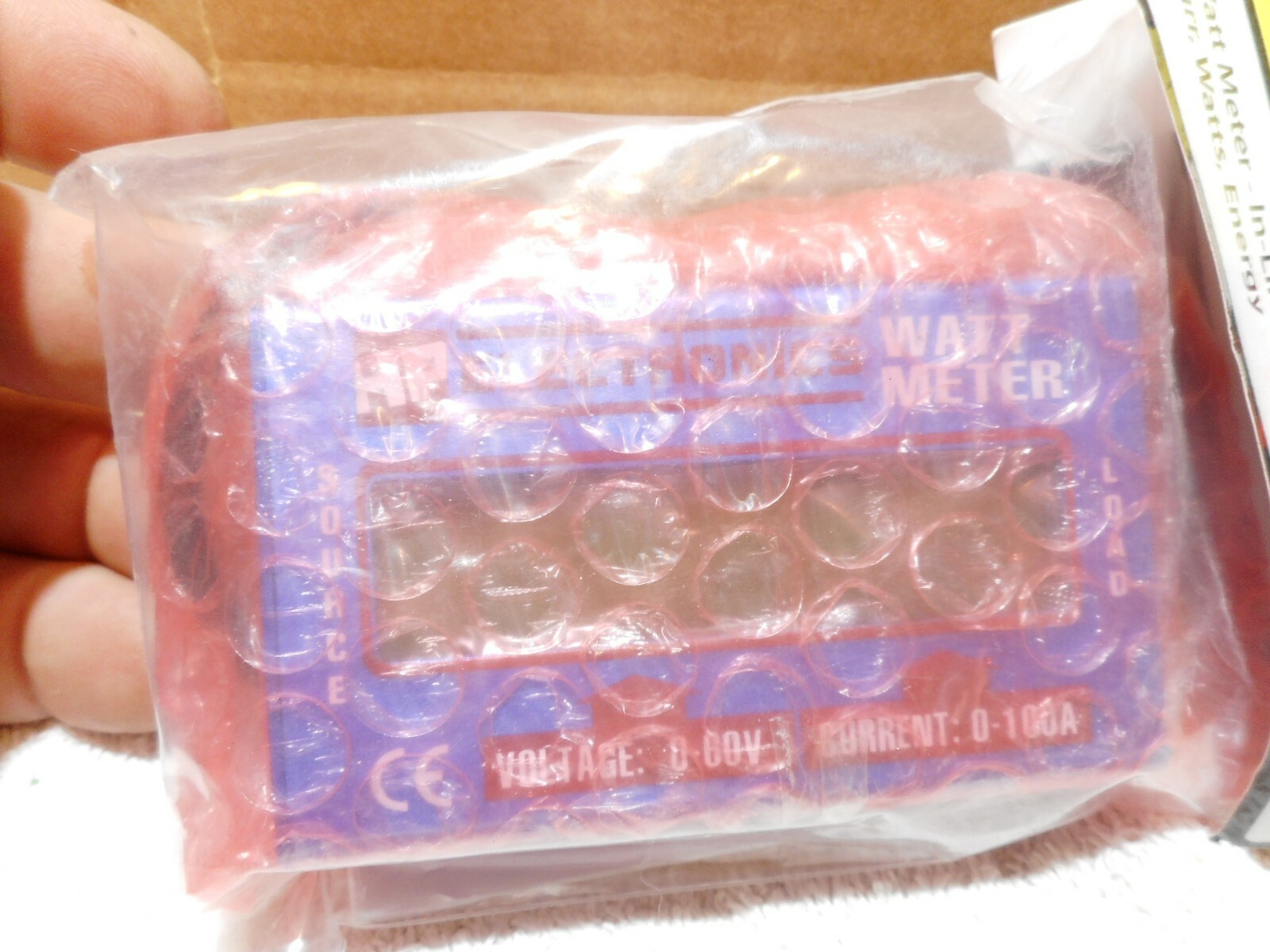 ELECTRONICS WATT METER V W A # 118501 NEW IN PACKAGE
