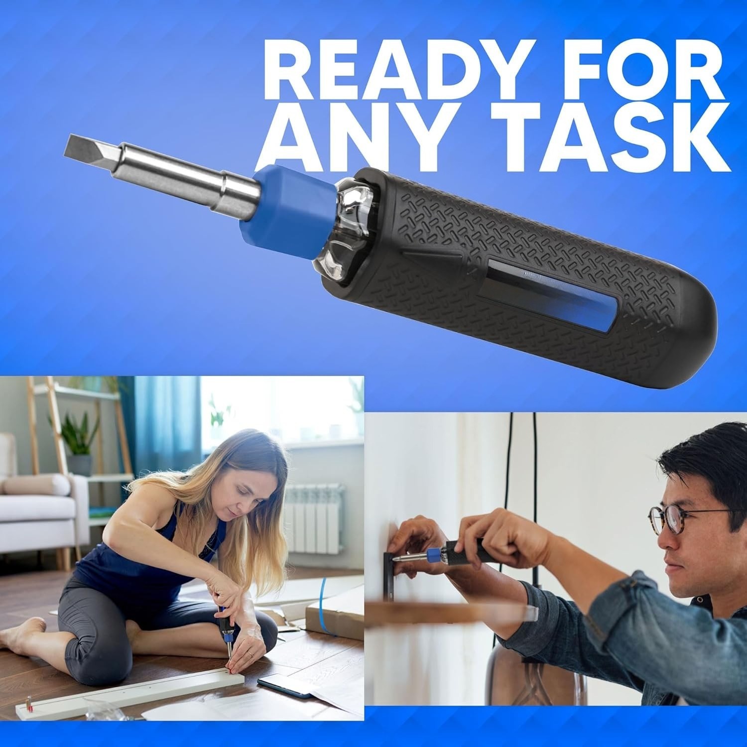 Screwdriver Multi Tool Magnetic | Multi-Bit Auto Loading Barrel Patented |