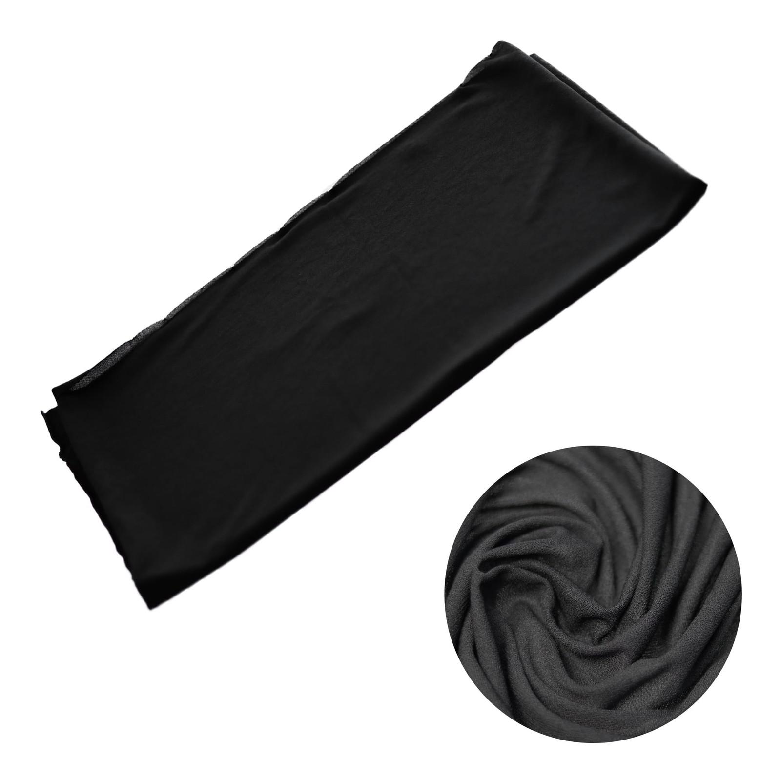 bociloy Speaker Grill Cloth, Black Stereo Mesh Fabric 69" x 20" (175 x 50 cm)