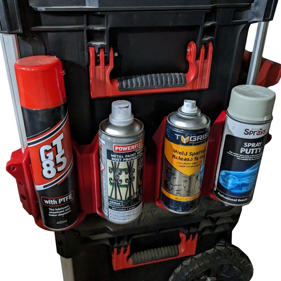 Packout Rail Mount Spray Can Holder