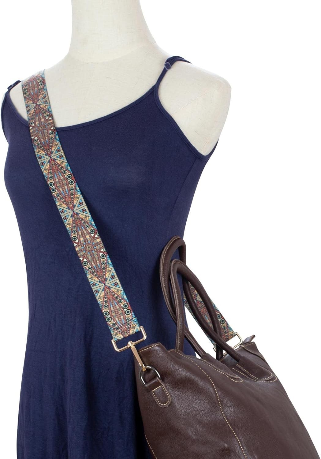 Crossbody Strap for Purses Replacement Adjustable Guitar Retro Rhombus