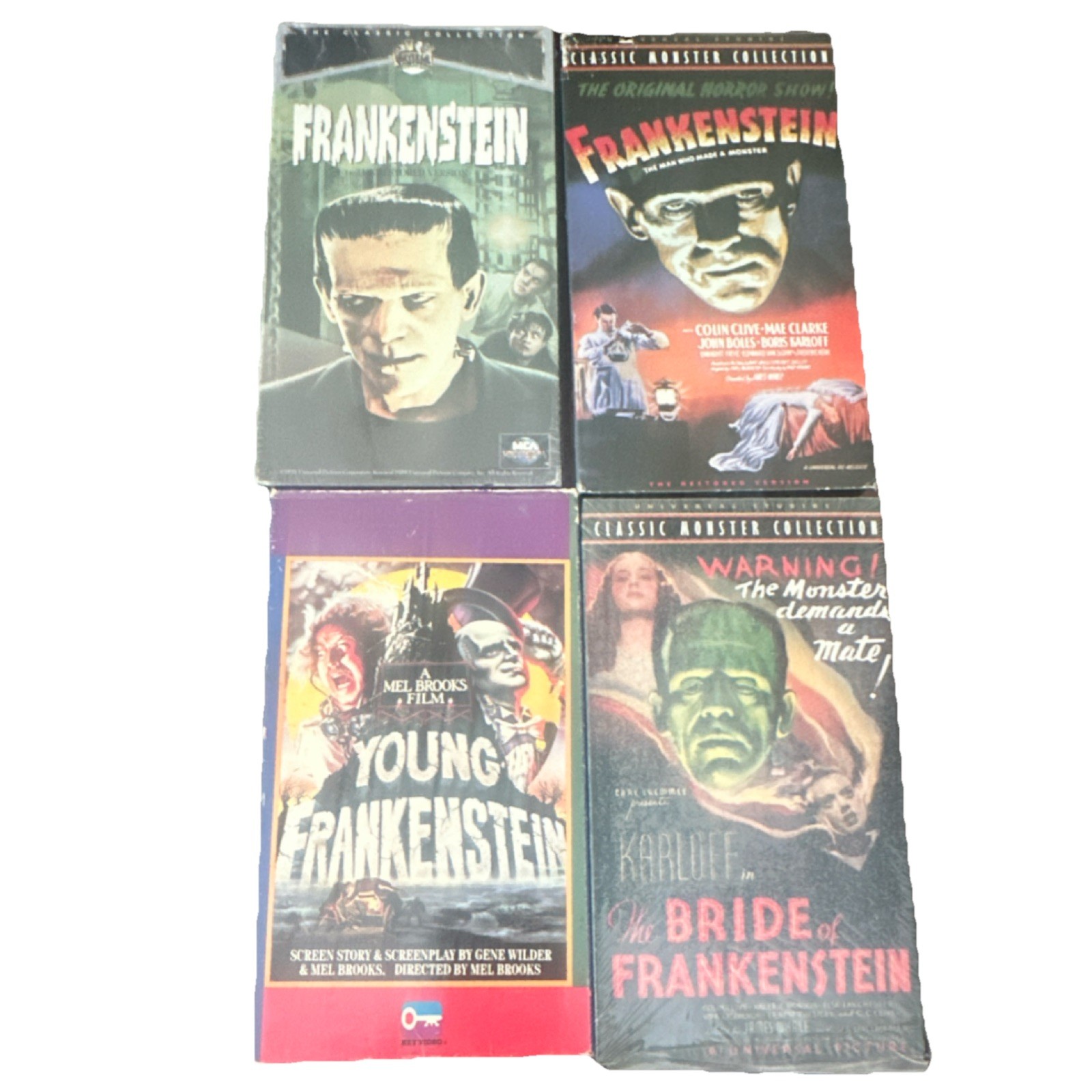 Universal Frankenstein Bride Young Frankenstein VHS Classic Monster Collection …