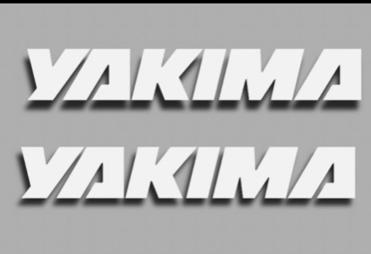 Yakima Roof Rack Fairing Replacement Vinyl Decal Window Sticker 8”