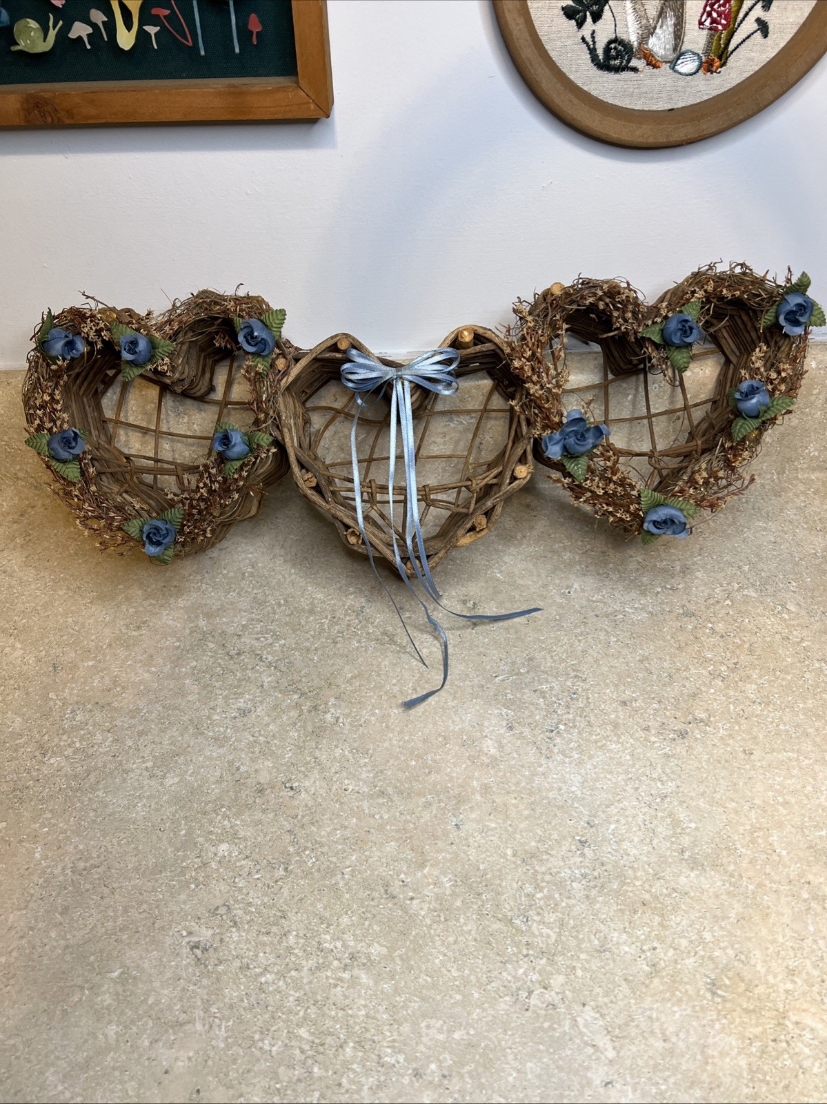 Cottage Core Handwoven Grapevine Hearts