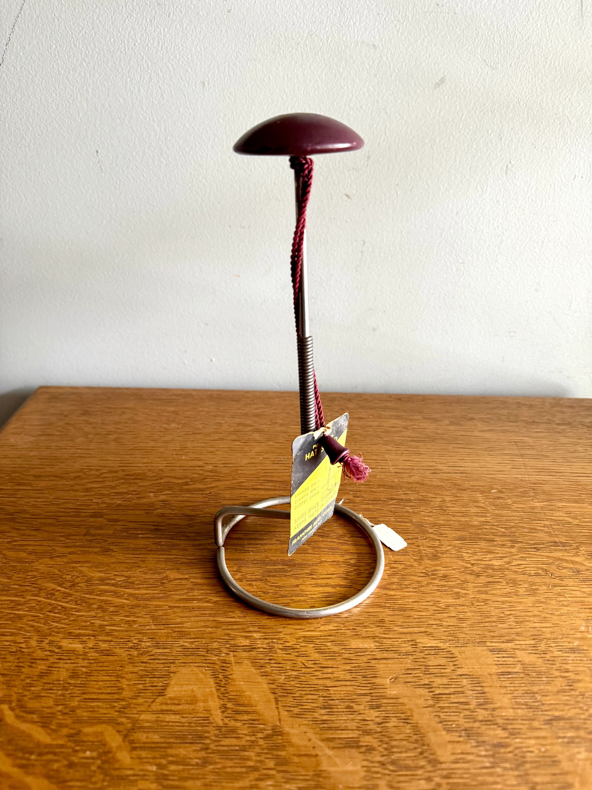 Vintage Francher MFG Display Hat Stand | Pull Cord Hat Stand