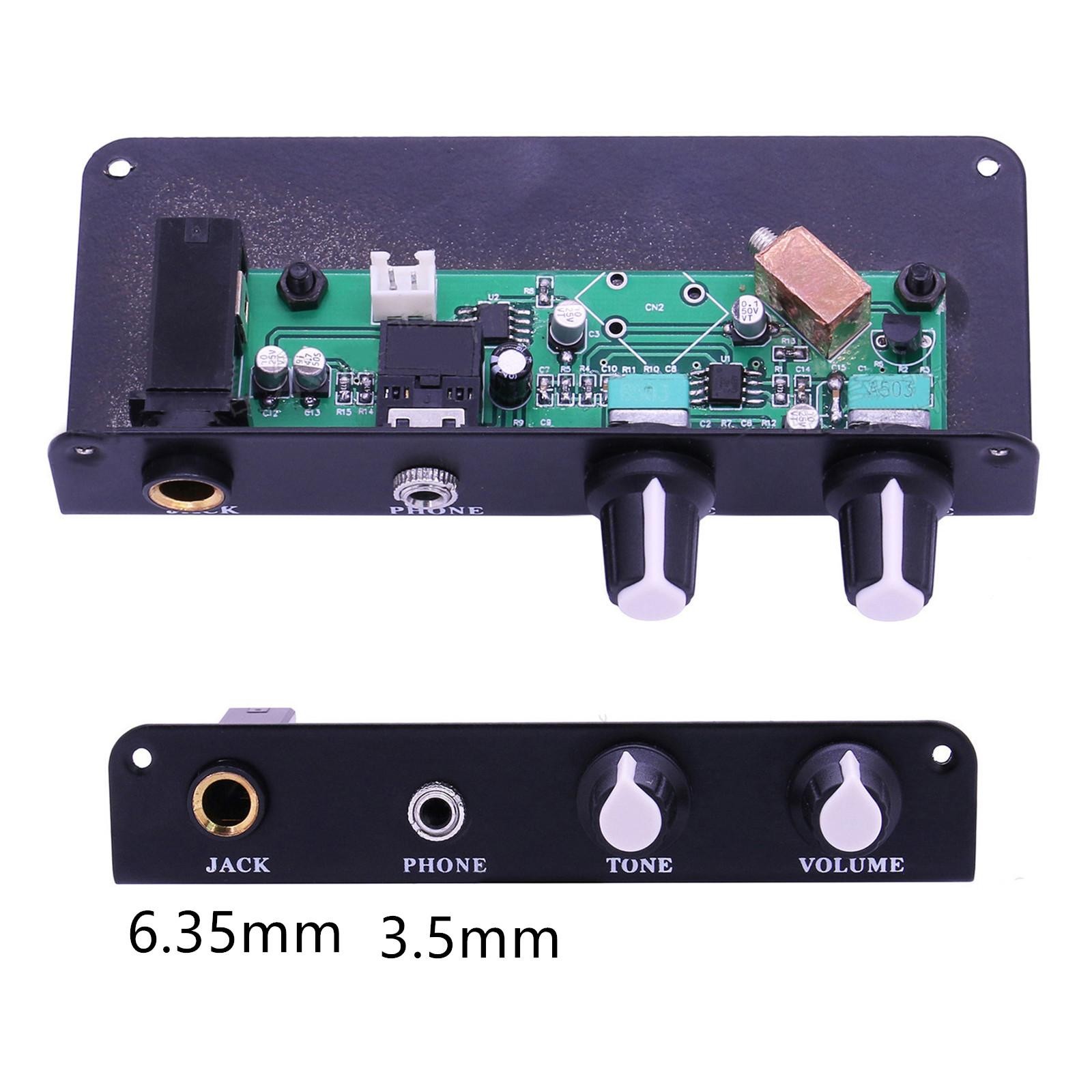 Pre-wired Silent Travel Guitar Pickups With Volume Control&Battery Box