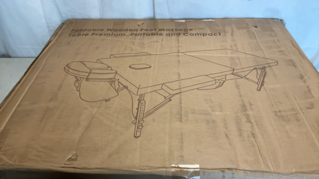 KCC Memory Foam Massage Table Premium Portable Foldable Mass