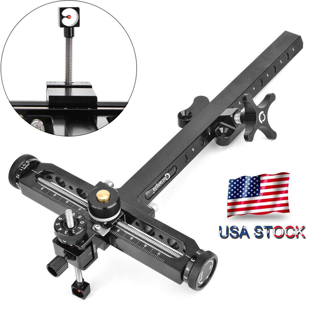 Recurve Bow Sight 1 Pin Adjustable Aluminum T Shape ArcheryTarget Hunting