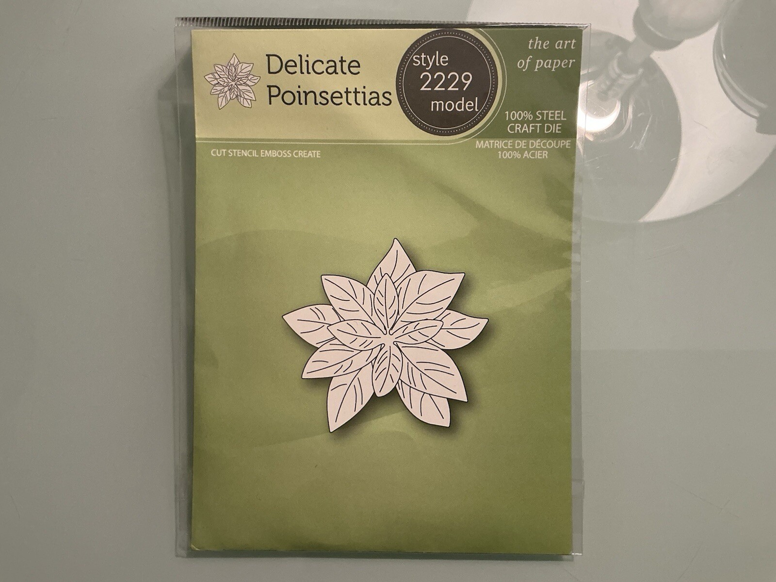 Poppy Stamps “Delicate Poinsettias” Cutting Dies Set (New)