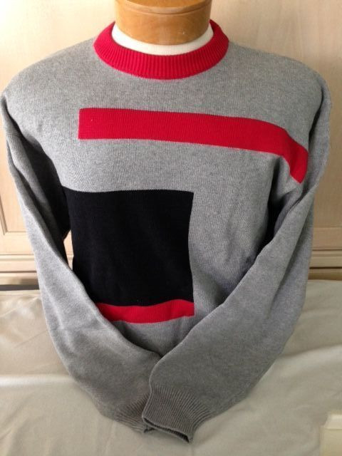 NWT New Mens Crewneck Pringle M,L,XL Grey, Black, Red Sweater  $90 value