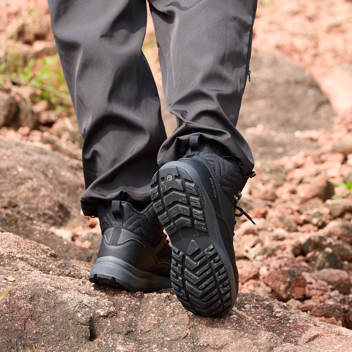 FitVille Mens Extra Wide Walking Hiking Boots Outdoor Trekking Trails Sneakers