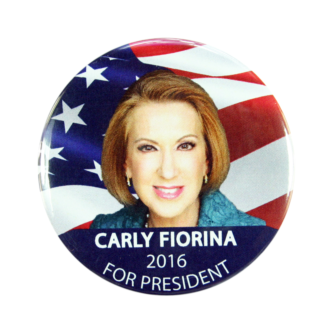 2016 CARLY FIORINA for PRESIDENT 2.25" CAMPAIGN BUTTON, cff